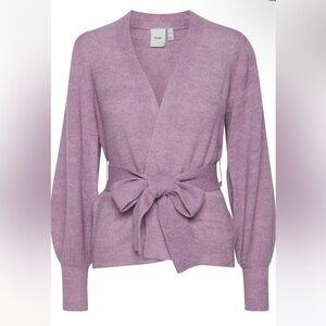 Women's Lilac Wrap Sweater